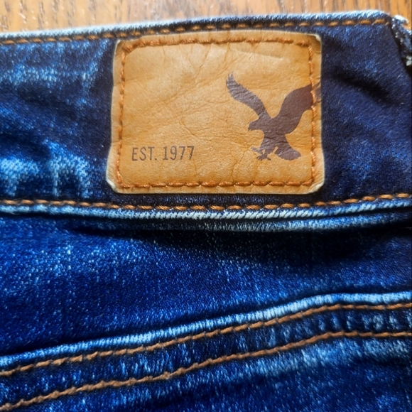 American Eagle Outfitters Jegging Super Stretch Womens Jeans Size 8 Blue Denim - Picture 6 of 9